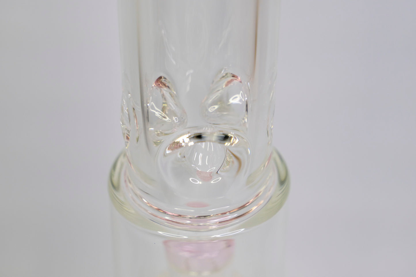 40cm Geometric Beaker with Matrix Perc and Colored Mouthpiece