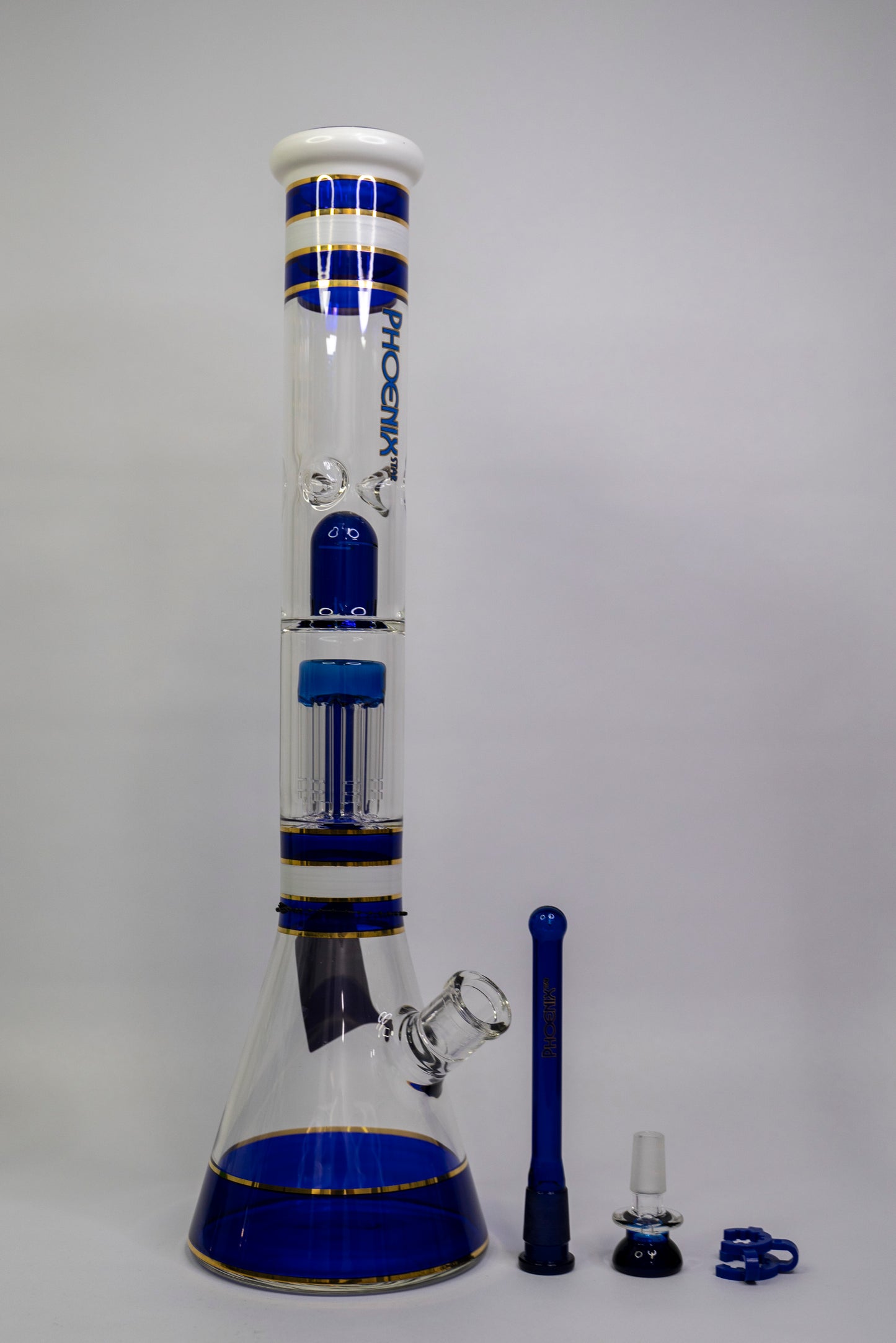 45cm PHOENIX Geometric Beaker with 8-arm Perc and UFO Perc