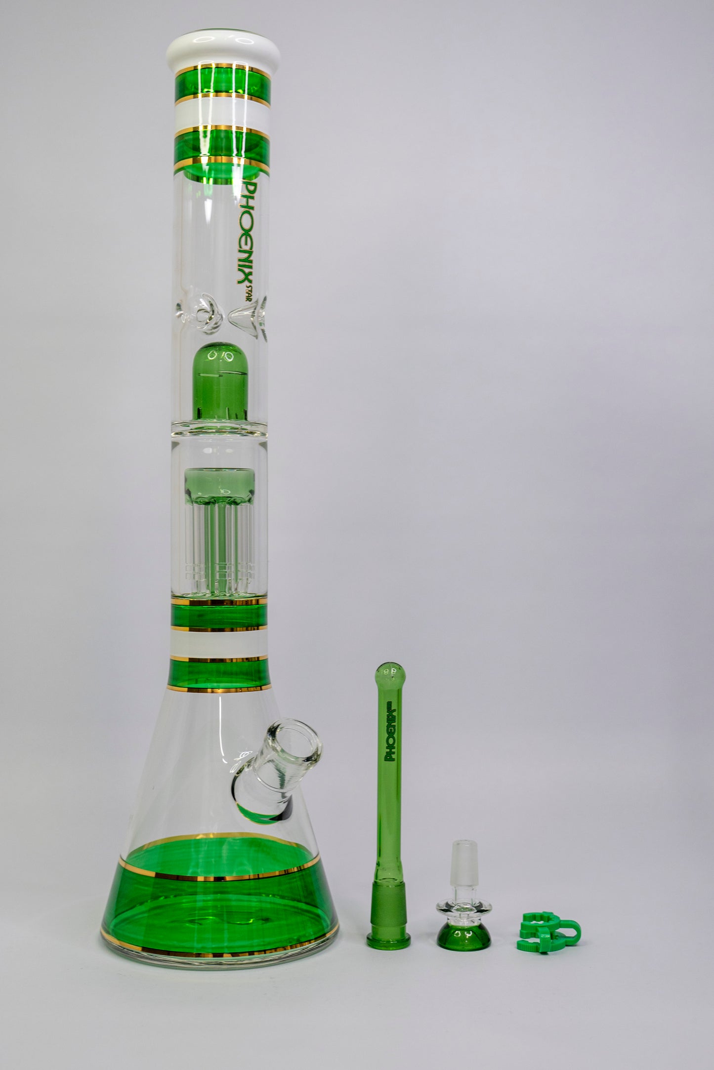 45cm PHOENIX Geometric Beaker with 8-arm Perc and UFO Perc